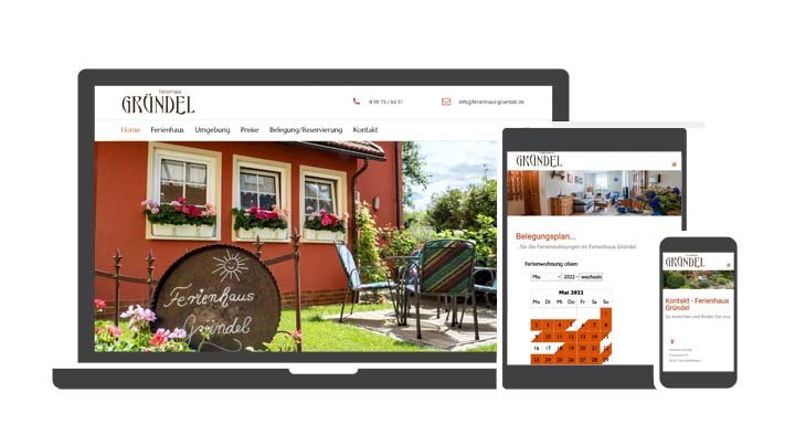 Webdesign Referenz Ferinhaus Gründel