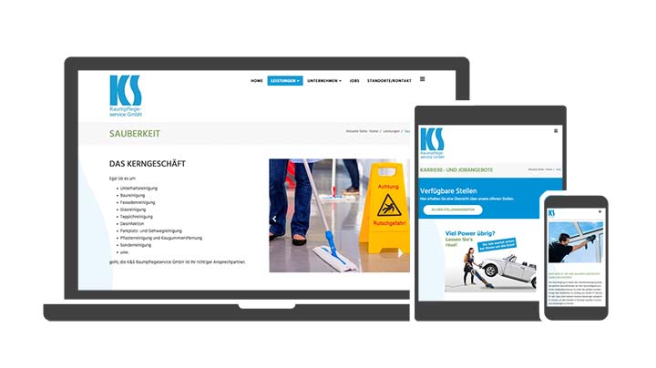 Webdesign Referenz Gebäudereinigung